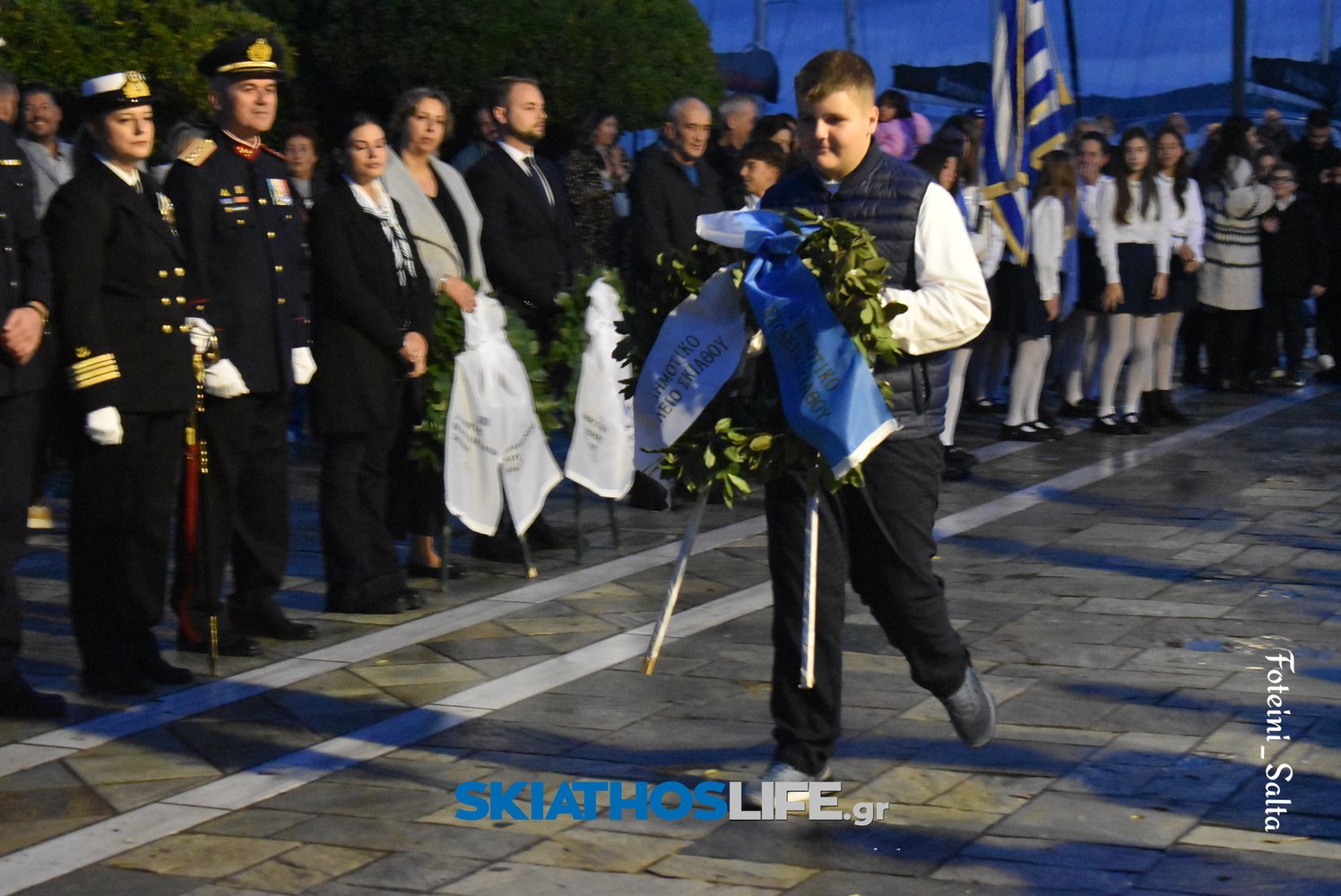 ΣΚΙΑΘΟΣ: Σε πανηγυρικό κλίμα ο εορτασμός της Εθνικής Επετείου του «ΟΧΙ» παρά την κακοκαιρία (video&photo)