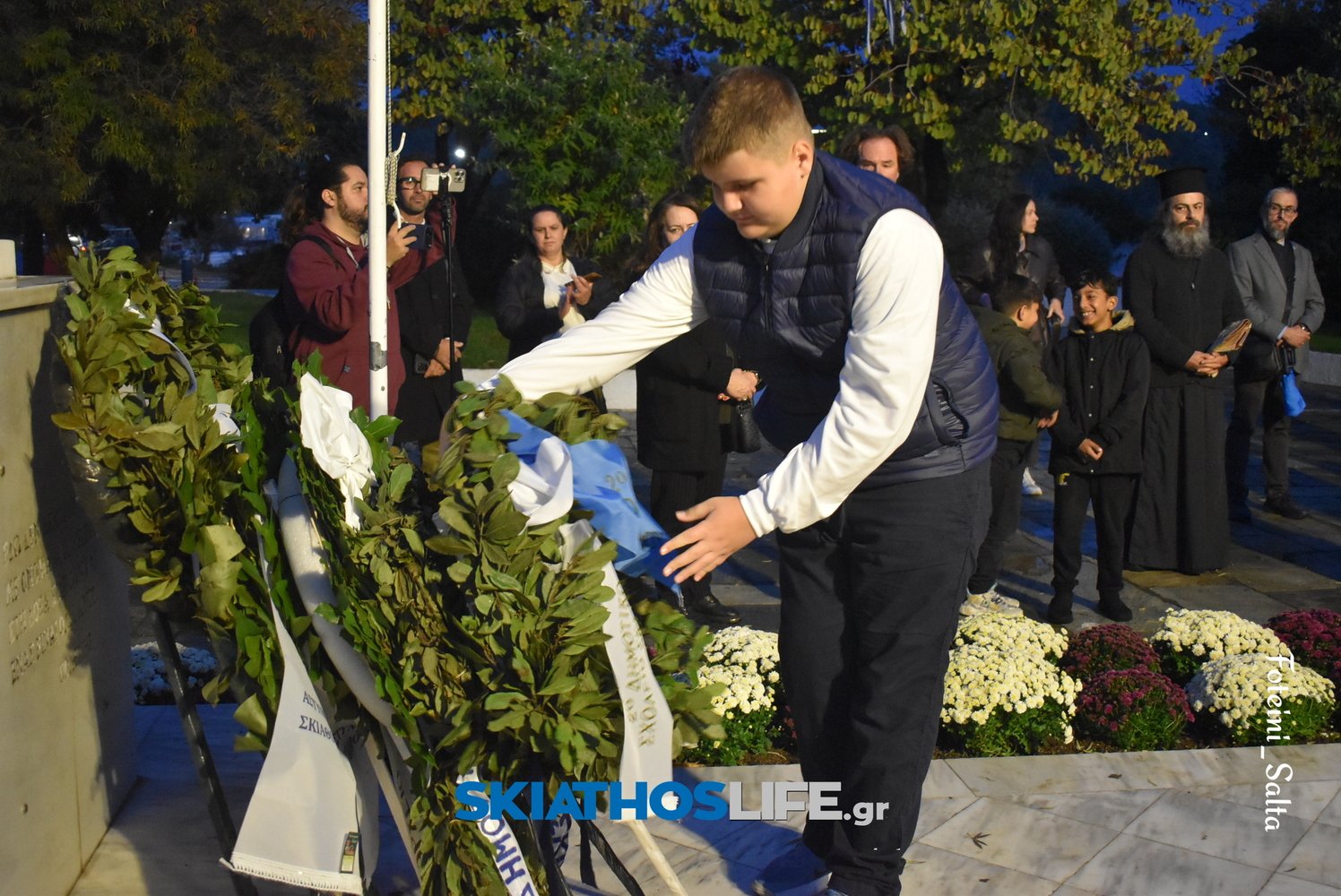ΣΚΙΑΘΟΣ: Σε πανηγυρικό κλίμα ο εορτασμός της Εθνικής Επετείου του «ΟΧΙ» παρά την κακοκαιρία (video&photo)