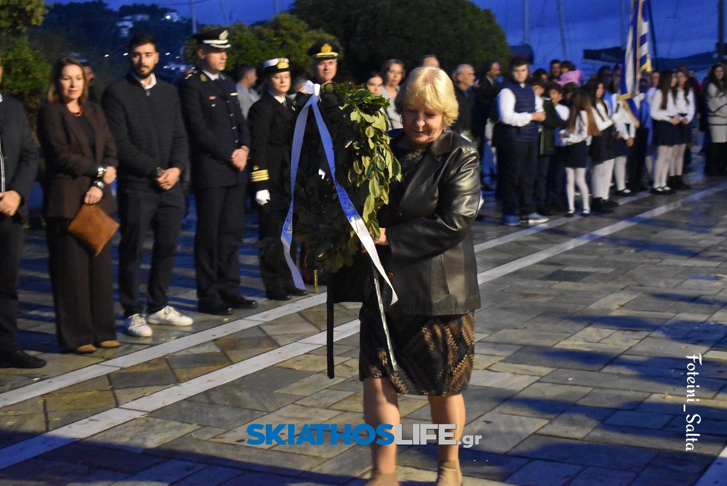 ΣΚΙΑΘΟΣ: Σε πανηγυρικό κλίμα ο εορτασμός της Εθνικής Επετείου του «ΟΧΙ» παρά την κακοκαιρία (video&photo)