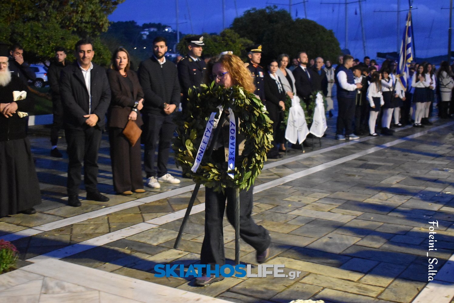 ΣΚΙΑΘΟΣ: Σε πανηγυρικό κλίμα ο εορτασμός της Εθνικής Επετείου του «ΟΧΙ» παρά την κακοκαιρία (video&photo)