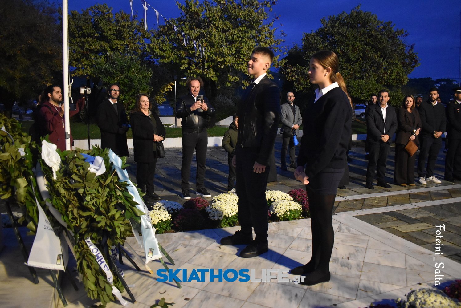 ΣΚΙΑΘΟΣ: Σε πανηγυρικό κλίμα ο εορτασμός της Εθνικής Επετείου του «ΟΧΙ» παρά την κακοκαιρία (video&photo)