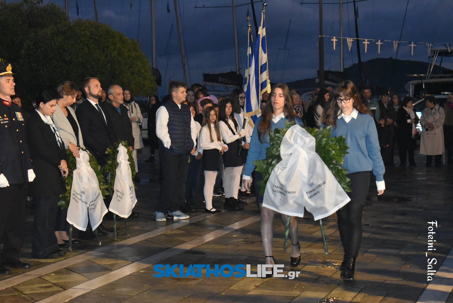 ΣΚΙΑΘΟΣ: Σε πανηγυρικό κλίμα ο εορτασμός της Εθνικής Επετείου του «ΟΧΙ» παρά την κακοκαιρία (video&photo)