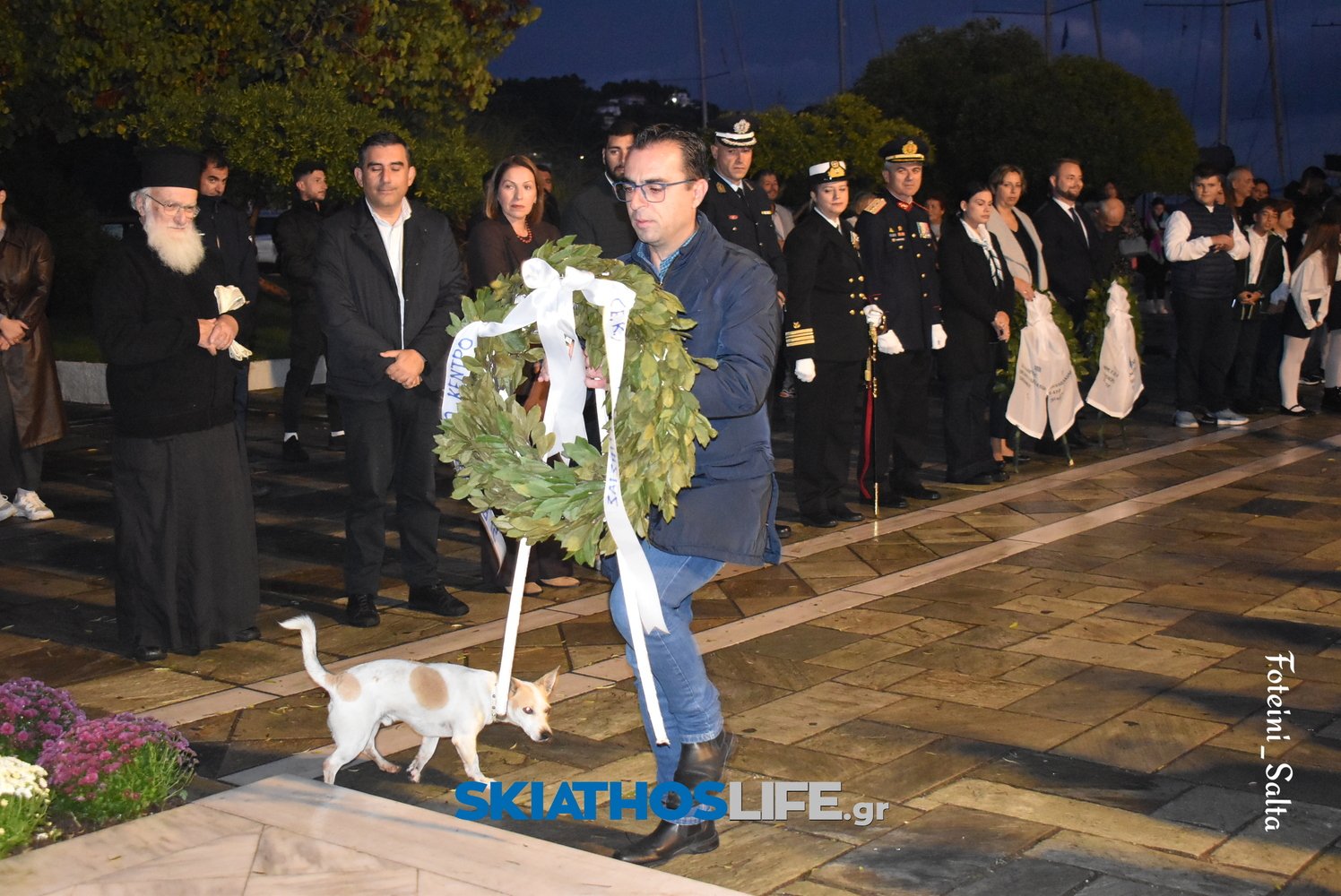 ΣΚΙΑΘΟΣ: Σε πανηγυρικό κλίμα ο εορτασμός της Εθνικής Επετείου του «ΟΧΙ» παρά την κακοκαιρία (video&photo)