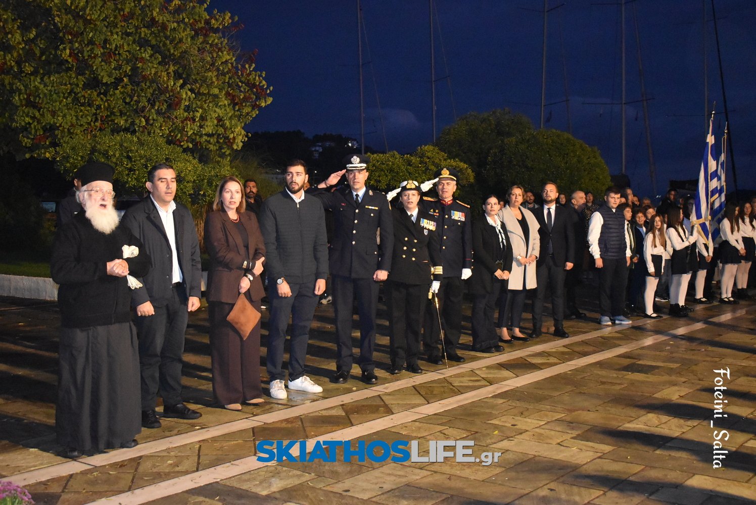 ΣΚΙΑΘΟΣ: Σε πανηγυρικό κλίμα ο εορτασμός της Εθνικής Επετείου του «ΟΧΙ» παρά την κακοκαιρία (video&photo)