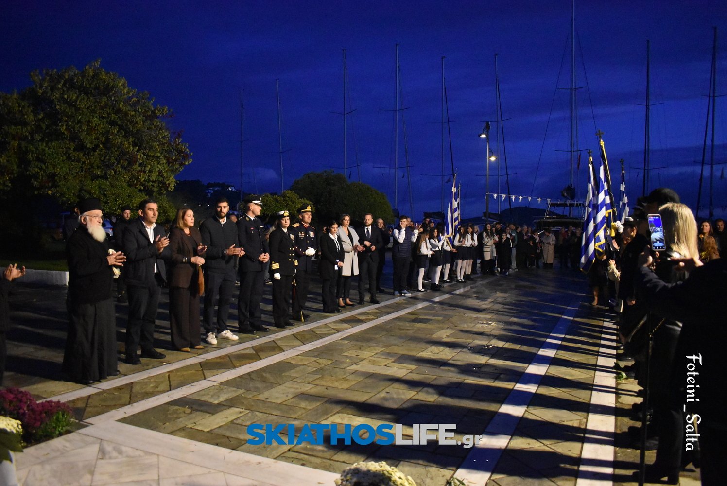 ΣΚΙΑΘΟΣ: Σε πανηγυρικό κλίμα ο εορτασμός της Εθνικής Επετείου του «ΟΧΙ» παρά την κακοκαιρία (video&photo)