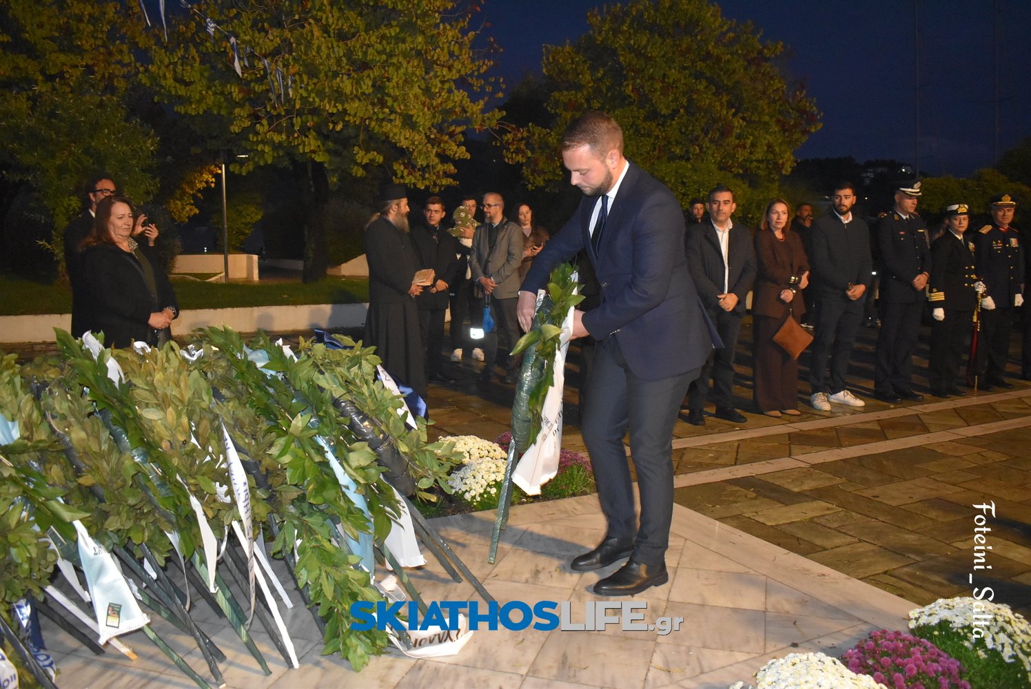 ΣΚΙΑΘΟΣ: Σε πανηγυρικό κλίμα ο εορτασμός της Εθνικής Επετείου του «ΟΧΙ» παρά την κακοκαιρία (video&photo)
