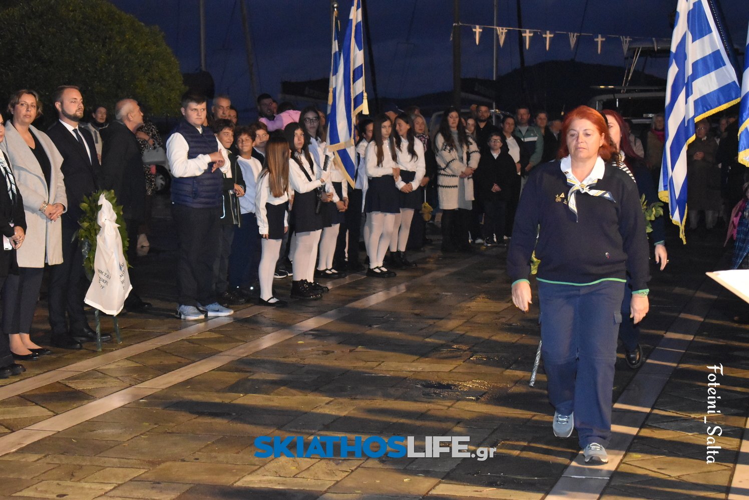 ΣΚΙΑΘΟΣ: Σε πανηγυρικό κλίμα ο εορτασμός της Εθνικής Επετείου του «ΟΧΙ» παρά την κακοκαιρία (video&photo)