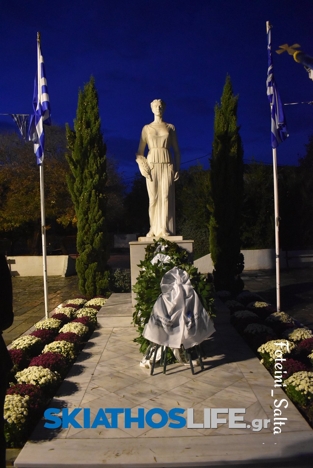 ΣΚΙΑΘΟΣ: Σε πανηγυρικό κλίμα ο εορτασμός της Εθνικής Επετείου του «ΟΧΙ» παρά την κακοκαιρία (video&photo)