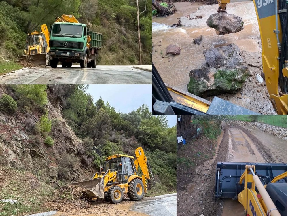 Από το πρωί σήμερα έως αργά το βράδυ επιχειρούσαν στη Σκιάθο μηχανήματα της Περιφέρειας και του Δήμου Σκιάθου